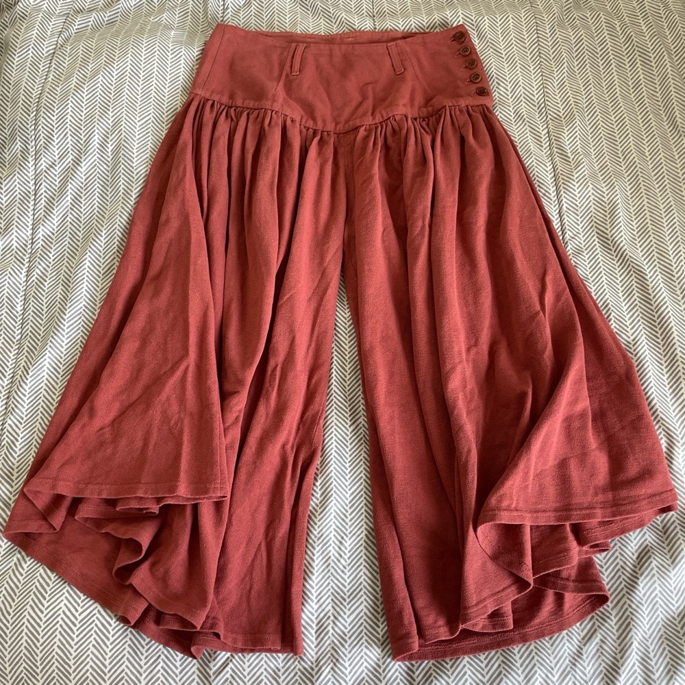 Kapital red/red-orange wide leg pants